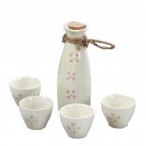 5 PC Ceramic Sake set Japanese Porcelain Sake Cups B