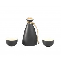 3 PC Ceramic Sake set Japanese Porcelain Sake Cups A