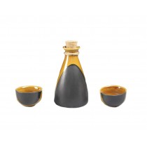 3 PC Ceramic Sake set Japanese Porcelain Sake Cups E