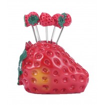 Strawberry Modeling Creative Fruit Fork Cute Cake Fork Set Of 5
