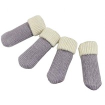 Set of 16 Furniture Leg Socks - Grey