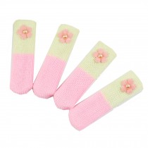 Lovely Pink Chair Socks Chair Leg Floor Protectors 24 Pcs