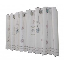 Simple Short Curtain Window/Door Curtain Cloth Cafe Tier Curtain 05