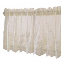 Translucent Short Home Curtain Cafe Tier Curtain Gauze 08