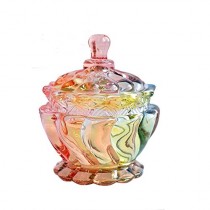 Glass Design Sugar Bowls Decorative Candy Dishes Sweet Jars Storage Jar