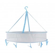 Large Home Indoor Clothes Drying Basket with Clips Diameter 61 CM