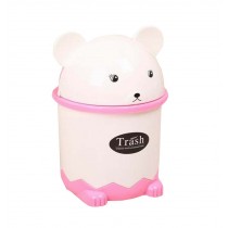 Creative PP Home Trash Can Office Garbage Container Pink