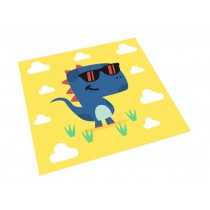 Square Cute Cartoon Children's Rugs,Little yellow dinosaur