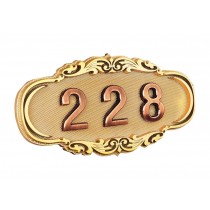 Self Stick House Address Sign Door Apartment Hotel Sign Number Plates Q