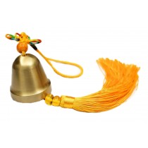 With Yellow Chinese Knotting Copper Alloy Wind Chime