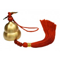Cucurbit Shape Bell with Red Chinese Knot Wind Chime
