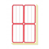 Red Edge Easy Peel Labels Stickers 70 Sheets Name Tags Labels