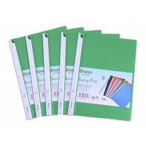 Green A4 Paper Size Swing Clip Report Covers File Folders 5pcs