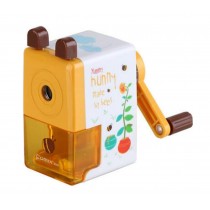 Yellow Students Pencil Sharpener with See-through Container