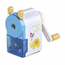 Plastic for Classroom Office Use Manual Pencil Sharpener Blue
