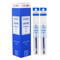 Blue Gel Pen Refills, 0.38mm, Needle Tip