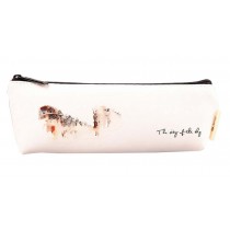 PU Leather Stationery Pencil Pouch Bag