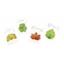 Set of 4 Creative Leaves Students/Workers Sticky Notes/Message Pads