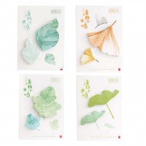 Pack of 4 Unique Leaves Sticky Notes Message Pads