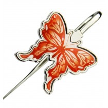 Orange Butterfly Shape Hook Bookmark