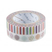 Decorative DIY Tape Washi Color Sticky Japanese Paper Masking Washi Tape Set of 2 Rolls
