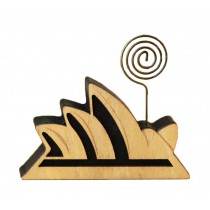 Pack of 2 Wood Sydney Opera House Design Memo Clips
