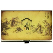 Chinese Landscape Painting Name Card Box Business Name Card Holder