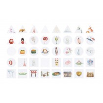 Japanese Style Paper Stickers for Birthdays Vacation Notebook