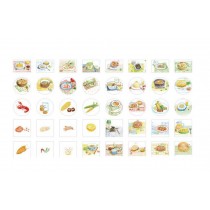 Foods Theme Design Sticker Assortment Set Collection for Scrapbooking