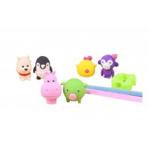 A Set of Erasers/Pencil/Sharpener Cute Animal Eraser for Office/School