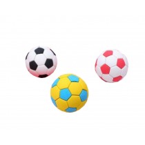 A Set of 3 Soccer Erasers Unique Office Stationery Color Random