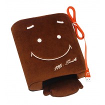 Smile Face Hand Warming Pads USB Heating Mouse Pad