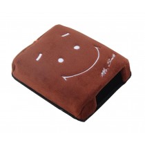 USB Heated Smile Face Brown Winter Hand Warmer Mouse Pad