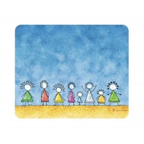 A Family on the Beach Pattern Non-Slip Gaming Mouse Mat