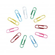A Box of Multicolor Paper Clips Binder Clips Office Supplies