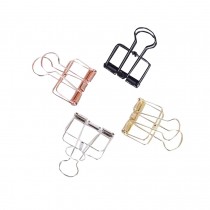 Assorted Colors Durable Metal Binder Clips Office Supply