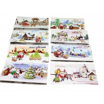 Assorted Winter Holiday Christmas Greeting Cards ?C 8 Pack