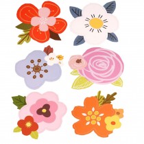 Pack of 6 Lovely Flowers Greeting Cards Set with Envelopes