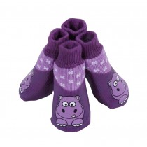 Elegant Purple Pets Socks Anti Slip Cats/Dogs Socks