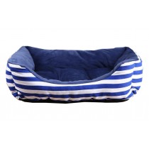 Fashionable Blue Striped Pet Beds for Dogs & Cats