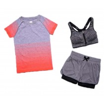 Women's 3 Pcs Athletic Sports Yoga Clothes Set