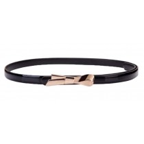 Black Waist Belt Ladies Leather Adjustable Belt