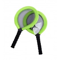 A Pair of Green Kids Outdoor Badminton Learning Rackets Green