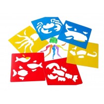 Set of 6 PVC Reusable Baby Painting Facsimile Cards