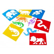 [Animals] 6 PCS Durable Baby Early Learning Painting Cards