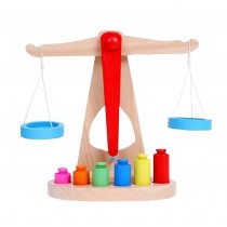 Children Toy Balance Scale Wood Educational Toy Balancing Game