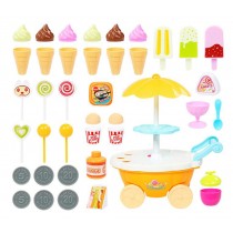 Simulation Kids Ice Cream Sell Car Toys 30 Pieces Pretend Toys