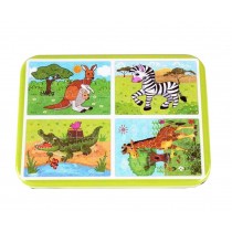 A Box of 4 Educational Kids Early Learning Puzzle Funny Jigsaw