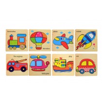 [Traffic Vehicles] Home Playing Puzzle/Educational Jigsaw for Kids 8 Pieces