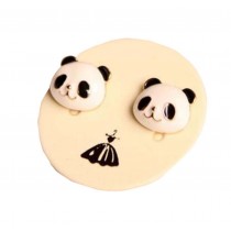 Lovely Panda No Earhole Need  Ear Clips for Kids Clip-on Earrings